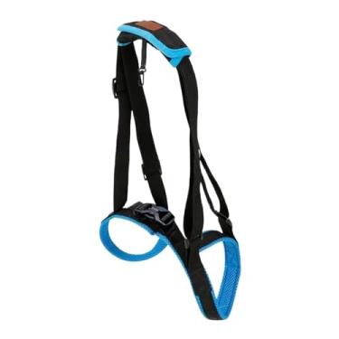 Imagem de Peitoral de perna para animais de estimação, alça de proteção de perna de cachorro, alça assistiva, deficiências e lesões na perna traseira de cães de alta idade, ajustável (GG)