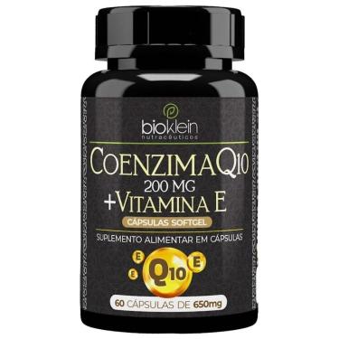 Imagem de Coenzima Q10 200mg + Vitamina E - 60 Cápsulas - Bioklein-Unissex