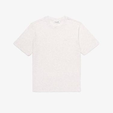 Imagem de Camiseta de Malha de Algodão com Caimento Relaxado - Lacoste, 38, Off 