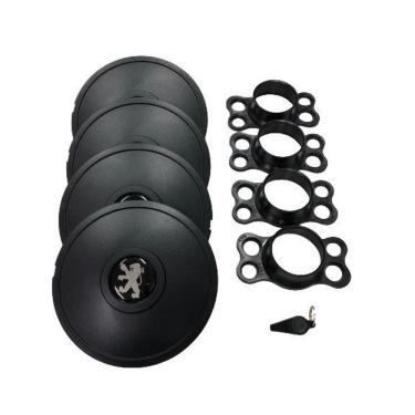 Imagem de Calotas Miollo Peugeot 207 Aro 14 2008/13 Tradicional Preto