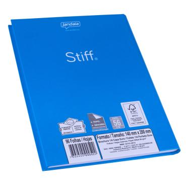 Imagem de Caderno Jandaia Brochura Capa Dura 1/4 Azul 96 Folhas