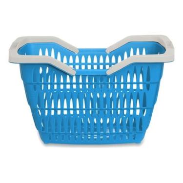 Imagem de Kit 5 Cesta Cestinha Plastica Supermercado Mercado - USUAL UTILIDADES,