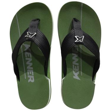Imagem de Sandália Kenner Nk6 Pro Masculina Chinelo Robusto Verde-Masculino
