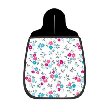 Imagem de Lixeira De Carro Organizador Lixinhocar Mini Flores Coloridas Brancas