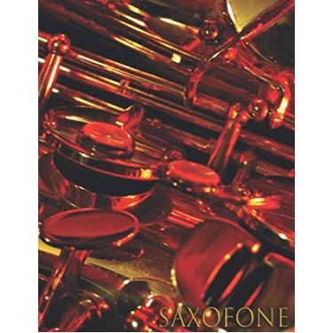 Imagem de SAXOFONE: Caderno de música - Caderno de partituras - 111 páginas - Formato grande (Portuguese Edition)