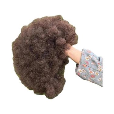 Imagem de Peruca Sintética Afro Kinky Cacheada De 14 Polegadas Para Mulheres Neg