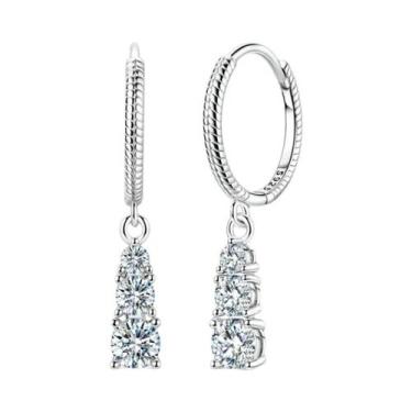 Imagem de Brincos De Argola Femininos Hipoalergênicos Em Prata Esterlina 925 Com