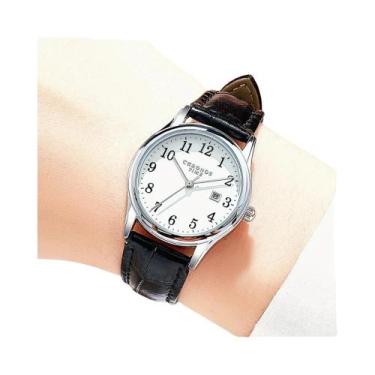 Imagem de Relógio De Pulso Feminino À Prova d'Água Em Couro Com Movimento De Qua