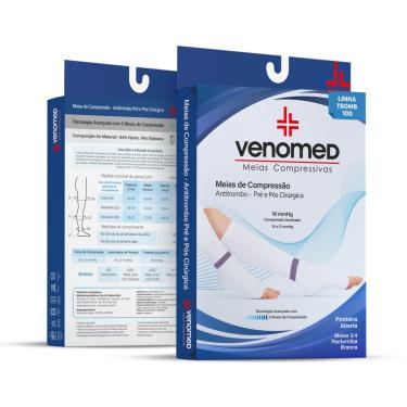 Imagem de MEIAS ANTITROMBO 15 a 21MMHG UNISSEX 3/4 TROMB100 VENOMED