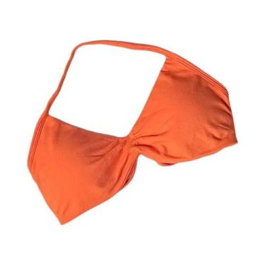 Imagem de Sutiã Esportivo Feminino Acolchoado Halter Push up Com Alças E Costas 