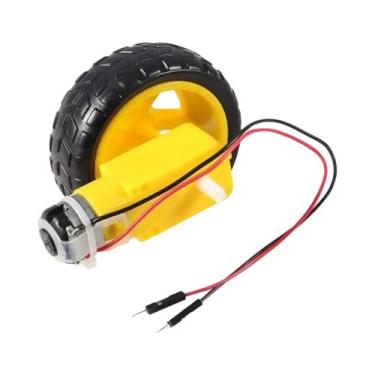 Imagem de Motor DC Com Caixa De Engrenagens De Eixo Duplo 3-6V Com Fios Para Kit