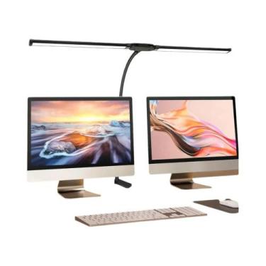 Imagem de Lâmpada De Mesa LED De Cabeça Dupla Com 3 Modos De Cor E 10 Níveis De 