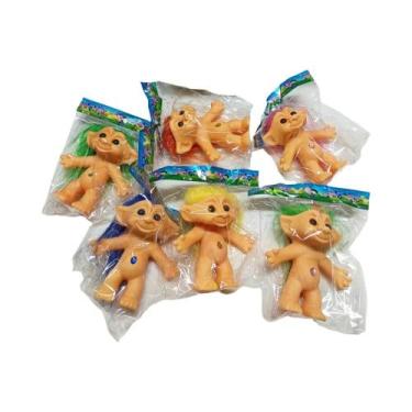 Imagem de Bonecos Vintage Coloridos De Trolls, 6 Peças, Figuras De Ação De Anime