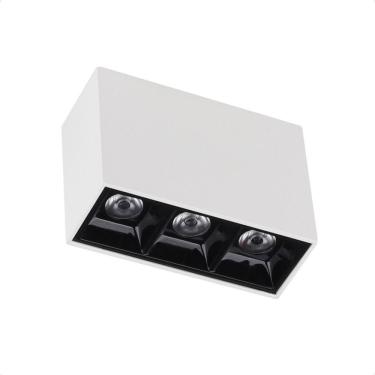 Imagem de Spot De Led Sobrepor Taschibra Arch Pontual 6w 2700k Bivolt Branco Com Preto