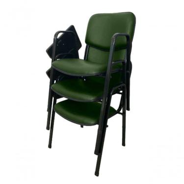 Imagem de 03 Cadeiras Universitárias Linha Hotel Auditório Verde