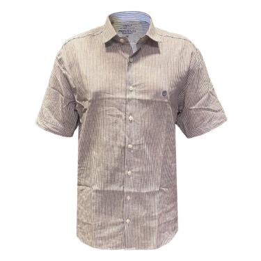 Imagem de Camisa Individual Comfort Linho Azul Médio-Masculino