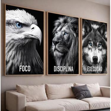 Imagem de Quadros com Moldura e Acrilico Cristal Vidro  Foco Disciplina Execucao