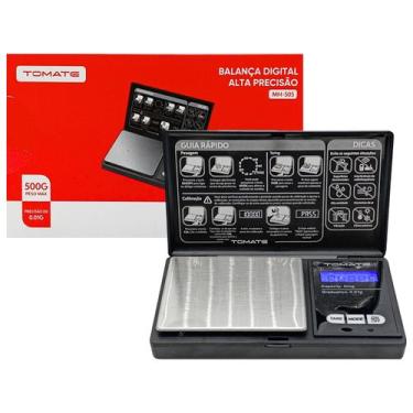 Imagem de Balança Digital De Precisão 500g Com Display Iluminado Alta Sensibilid