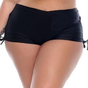 Imagem de Biquini Plus Size Shortinho Sunquini Shorts Largo Sunkini, 52, Preto