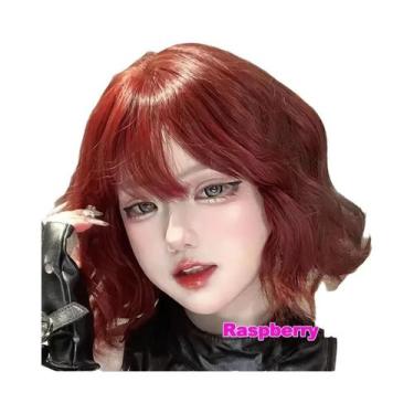 Imagem de Peruca Sintética Curta Cacheada Para Mulheres, Estilo Lolita Cosplay, 