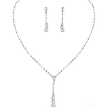 Imagem de Conjunto Colar E Brinco Noiva Madrinha Festa Casamento Luxo - REIS ACE