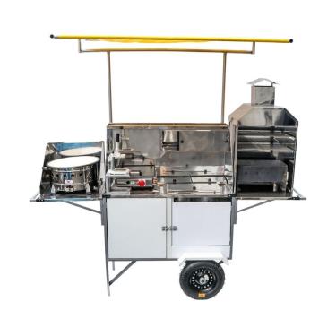 Imagem de Carrinho 5 em 1 Pastel Lanche Churrasco Hot Dog Batata Cefaz