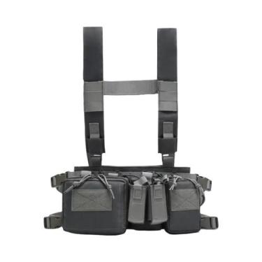 Imagem de Colete Tático Camuflado Multifuncional Com Bolsos Múltiplos Para Trein