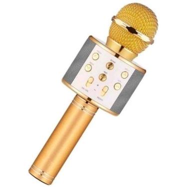 Imagem de Microfone Infantil de Karaokê sem Fio Bluetooth Ws-858 com Auto-Tune Cancelamento de Ru...