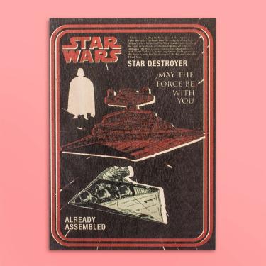 Imagem de Quadro Decorativo Star Wars Destroyer Tpc Retangular 43,5x31,5CM em Madeira Compensado...