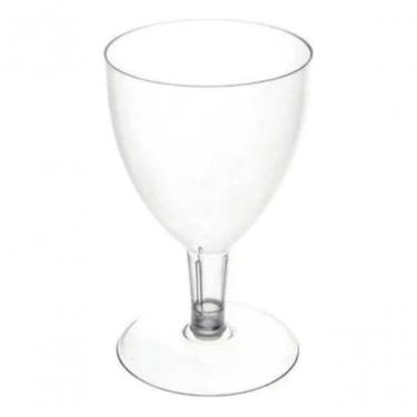 Imagem de Taça de Vinho Descartável Pit 170 Cristal Plástico Acrílico 170ML Pacote 120 Unidades T...