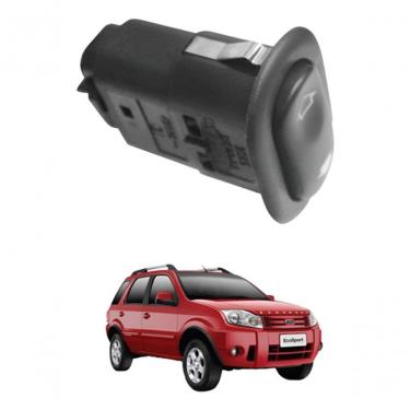 Imagem de Tecla Acionadora de Vidro Elétrico Simples F103 Dianteira para Ford Ecosport G1 2002 a 2007 e Fiesta G2 2002 a 2014