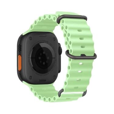 Imagem de Pulseira De Silicone Ocean Para Apple Watch Ultra 49mm 45mm 46mm 42mm 
