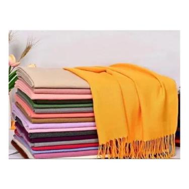 Imagem de Echarpe Cachecol Pashmina Lenço Xale Grosso - na moda