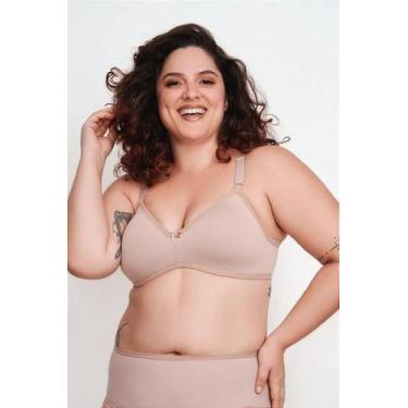 Imagem de Sutiã Com Bojo Extra Premium Plus Camiseta Vi Lingerie, Preto, 48