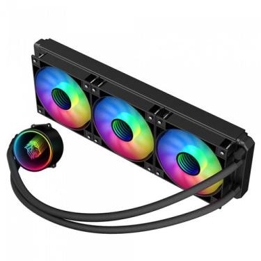 Imagem de Water Cooler Hayom FC1316, Rainbow, 360mm, Intel-AMD, Preto