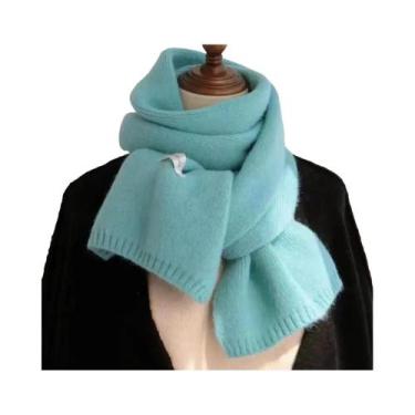 Imagem de Cachecol Feminino De Inverno Em Cashmere, Xale Grosso, Manta Hijab, Le