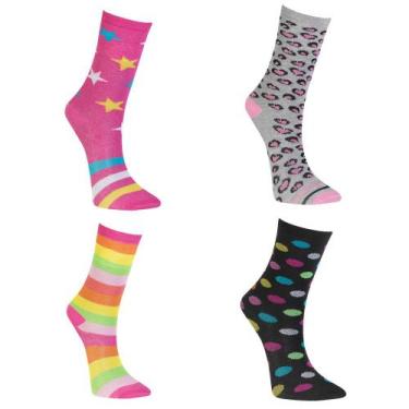 Imagem de Meia Infantil Fun Socks Cano Alto Menina Coloridas - Winston, 20 a 23 