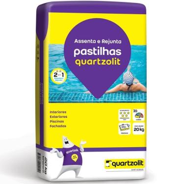 Imagem de Argamassa Rejunte para Pastilhas Interior e Exterior 20kg Branco 0561.00000.0020PA Quartzolit