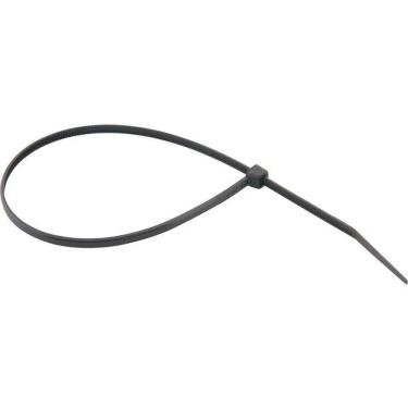 Imagem de Abraçadeira de Nylon Preta 200MM X 2,5MM 100 Peças Proteção UV Vonder