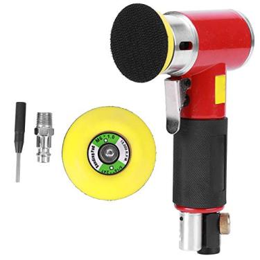 Imagem de Garosa Kit de lixadeira a ar aleatória orbital mini lixadeira pneumática lixadeira de polimento ferramentas de polimento para trabalho de carroceria automática com almofada de lixamento de 5 cm e 7,6 cm