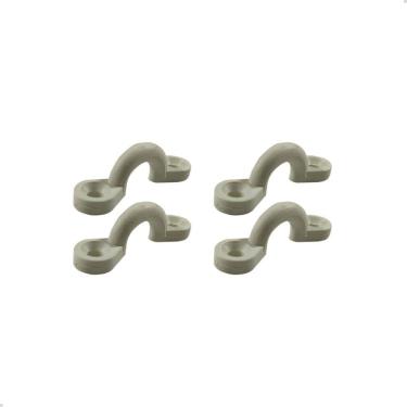 Imagem de Alça Plástica Porta Defensa Branca 5mm Barco Defensa Kit C/4
