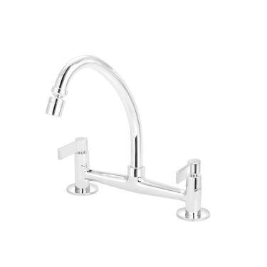 Imagem de Torneira Misturador Cozinha Mesa Arejador Articulado 1/4V.