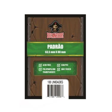 Imagem de Sleeves Padrão Poker Size 63,5 X 88mm Bucaneiros 100 unidades