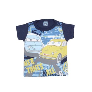 Imagem de Camiseta infantil carro menino azul sport sul