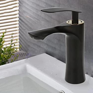 Imagem de Torneira de banheiro de luxo torneira de bacia de cachoeira de ouro rosa único furo torneira de água fria e quente torneira de bacia torneira misturadora torneira de pia, 5, china