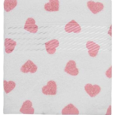 Imagem de Toalha De Rosto Felpuda 50X80 Formosa Coração Rosa Dohler