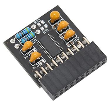 Imagem de Módulo TPM2.0 de 20 pinos, módulo TPM2.0 de alta segurança Compatibilidade forte Desempenho estável TPM2.0 Placa principal Para computador PC 20 pinos