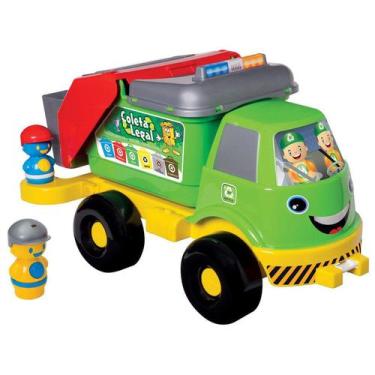 Imagem de Brinquedo Infantil Caminhão Coleta Seletiva - Mercotoys 518