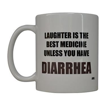Imagem de Caneca de café Rogue River engraçada é a melhor medicina a menos que você tenha diarreia novidade, ótima ideia de presente para enfermeira médica CNA RN Psych Tech (Diarreia)