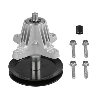 Imagem de Eixo adequado para cortador de pônei Troy Bilt – eixo de deck lubrificável adequado para trator de grama MTD Huskee Craftsman T1000 T1200 e Troy Bilt TB42 TB2246 Bronco de 106 cm, substitui 918-06991 618-06991